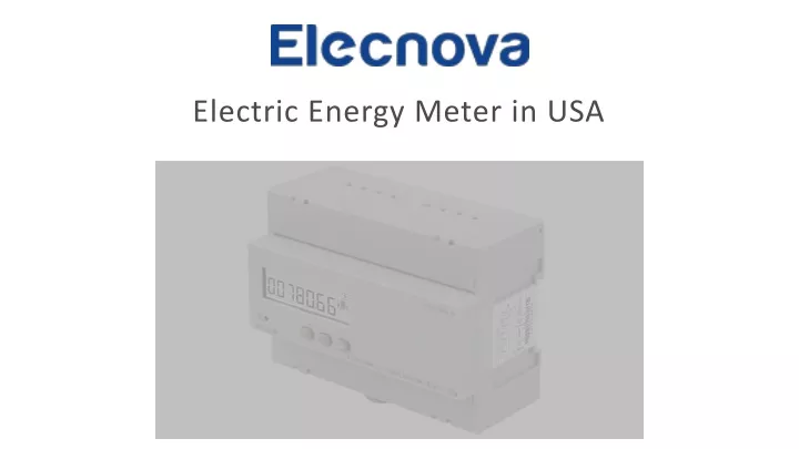 electric energy meter in usa