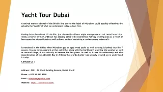 yacht tour dubai