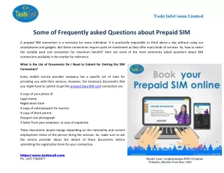Some Frequently asked Questions about Prepaid SIM