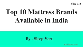 Mattress Brands In India | Top 10 Mattress Brands Available in India
