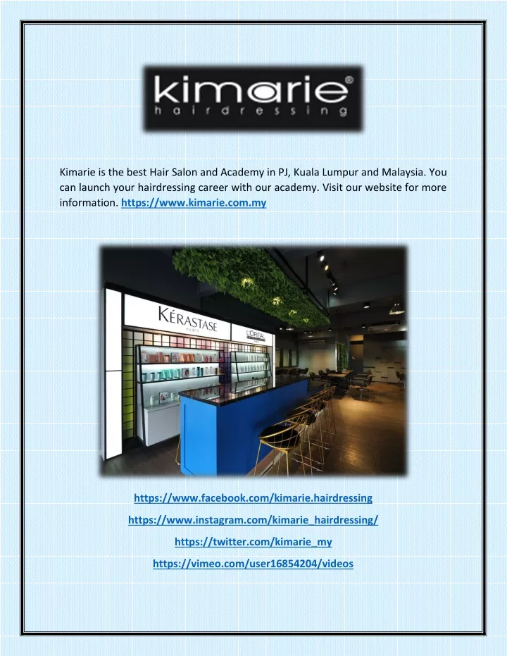 kimarie is the best hair salon and academy