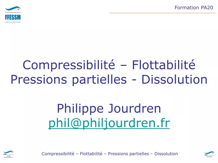 compressibilit flottabilit pressions partielles