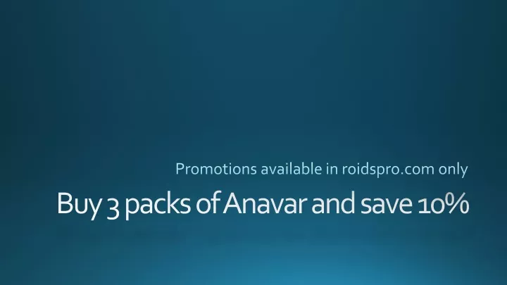 promotions available in roidspro com only