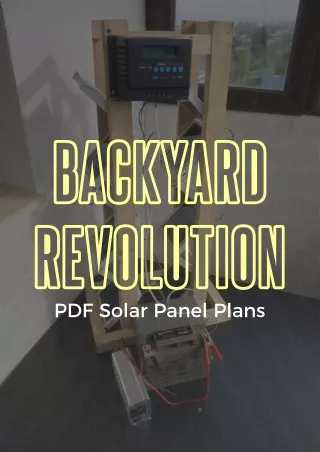 Backyard Revolution PDF Solar Panel Plans (System)