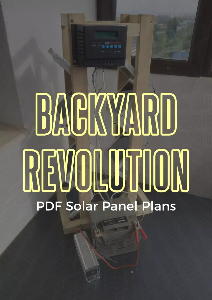 backyard revolution pdf solar panel plans