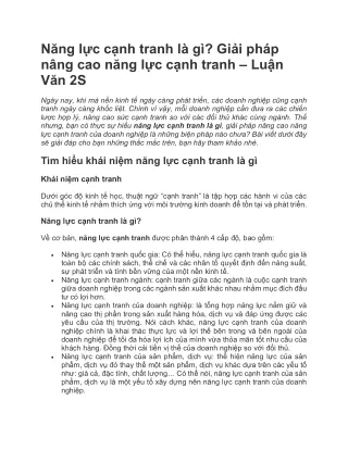n ng l c c nh tranh