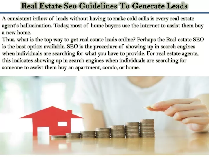 real estate seo guidelines to generate leads