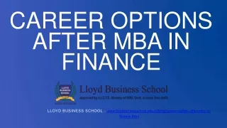 career options after mba in finance