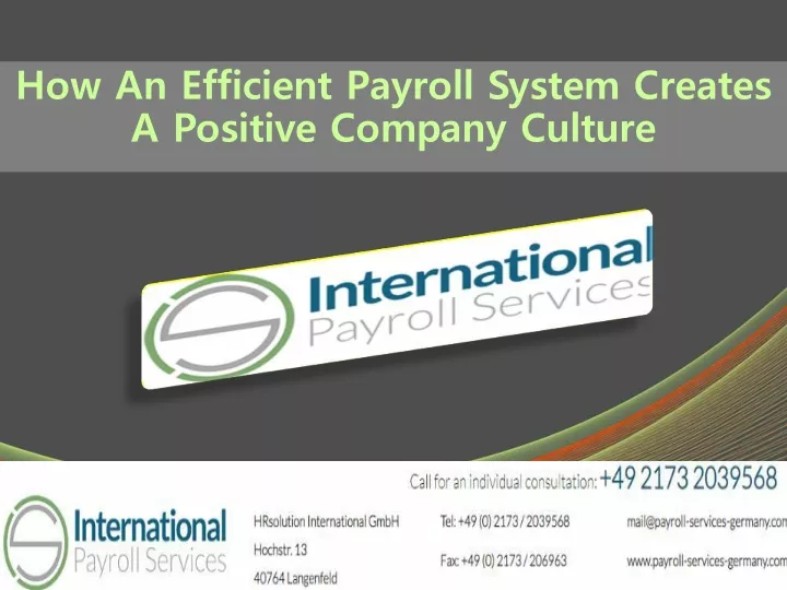 how an efficient payroll system creates