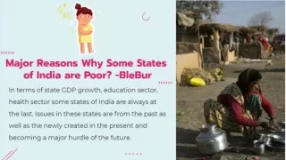 Major reasons why some states of india are poor - BleBur