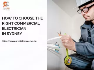How to Choose the Right Commercial Electrician in Sydney