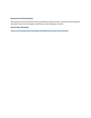 businesses get virtual assistants