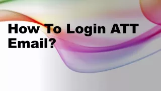How To Do Login ATT Email