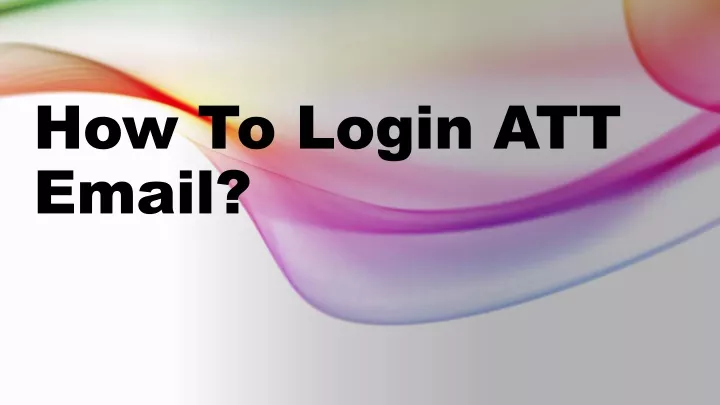 how to login att email
