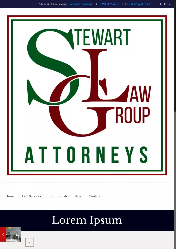 stewart law group sa habla espa ol 619 702 4123