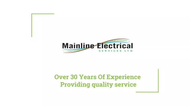 over 30 years of experience providing quality service