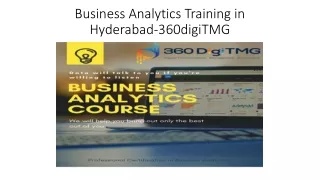Business Analytics Traning in Hyderabad