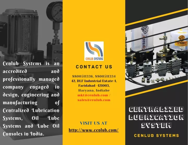 cenlub systems is an accredited professionally