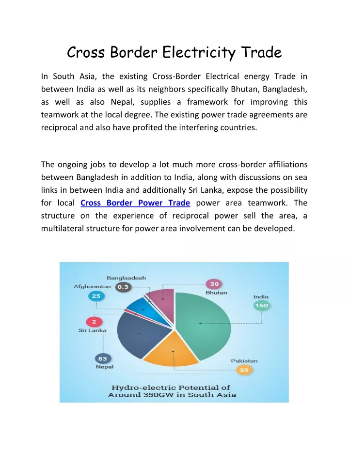 cross border electricity trade