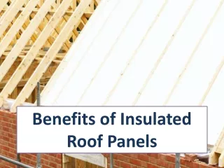 Benefits of Insulated Roof Panels
