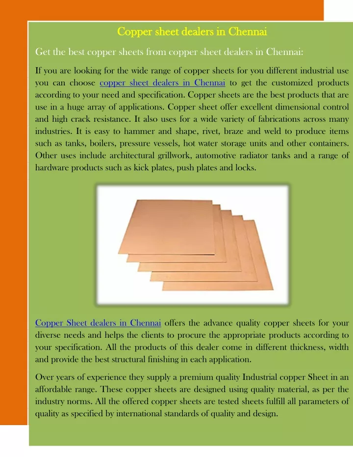 coppe copper sheet d r sheet dealers