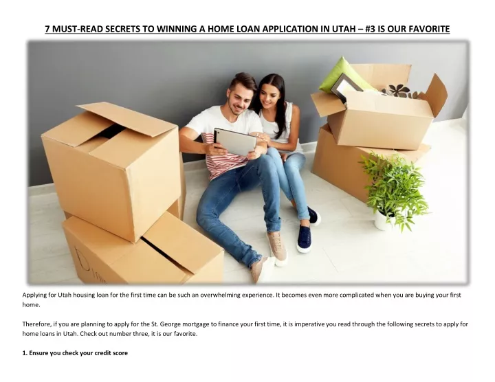 7 must read secrets to winning a home loan