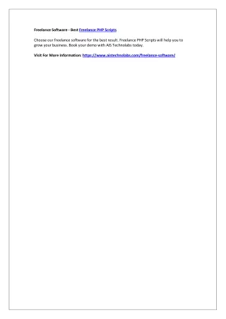 freelance software best freelance php scripts