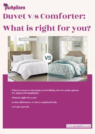 Duvet v/s Comforter: What is right for you?