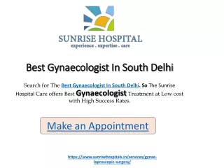 Search For The Best gynecologist in South Delhi