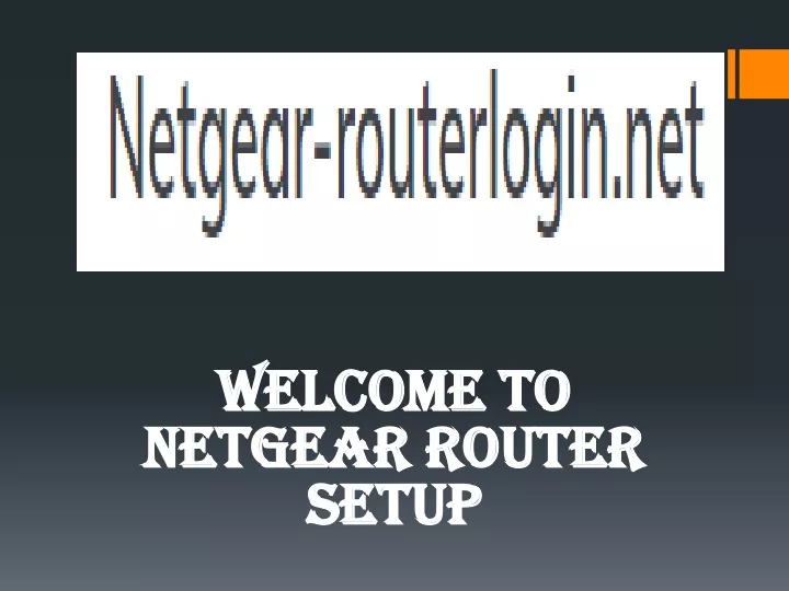 welcome to netgear router setup