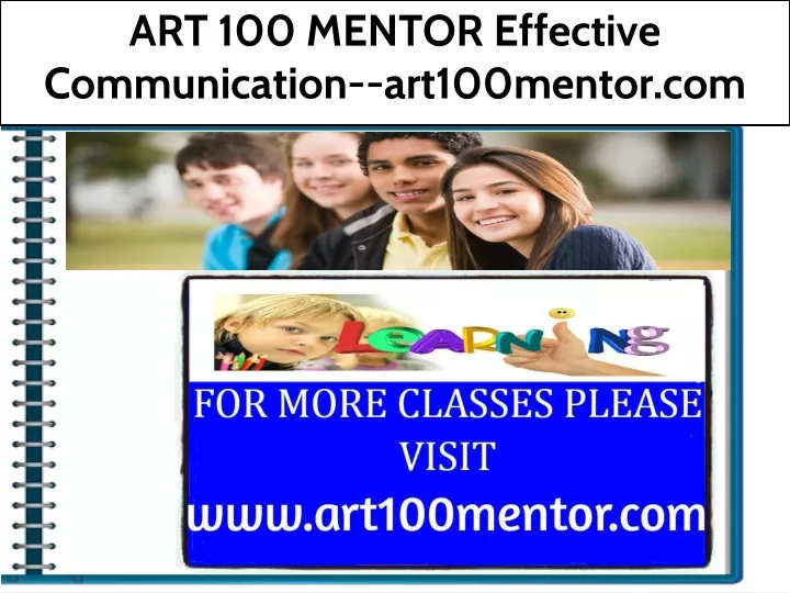 art 100 mentor effective communication