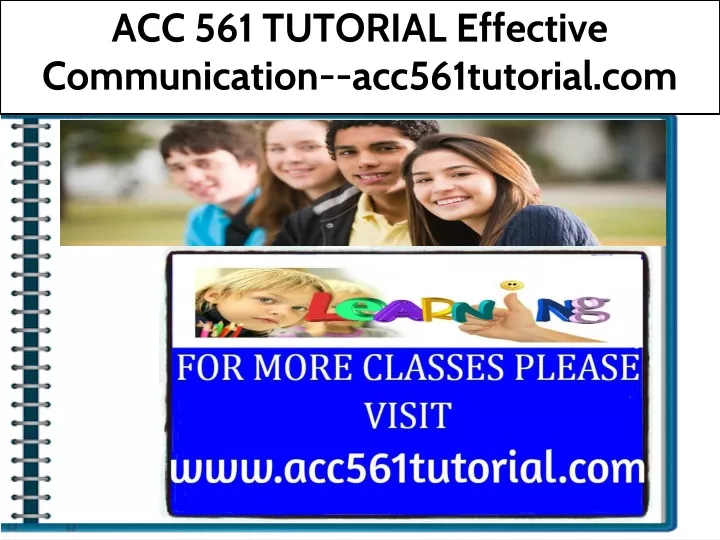 acc 561 tutorial effective communication