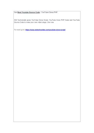 get best youtube source code youtube clone php