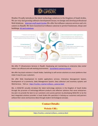 wasltec proudly introduces the latest technology