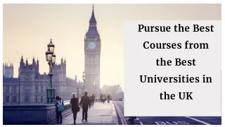 Pursue the Best Courses from the Best Universities in the UK | Laurels Education