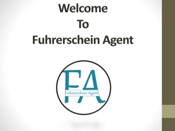 welcome to fuhrerschein agent
