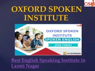 Best English Speaking Institute in Laxmi Nagar | OXFORD SPOKEN INSTITUTE |