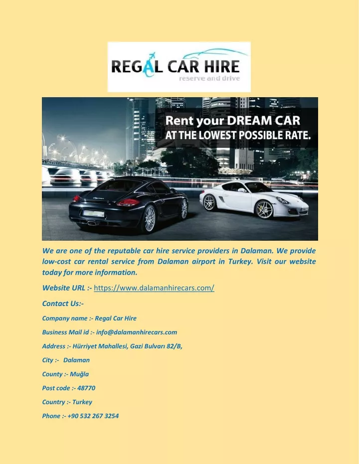we are one of the reputable car hire service