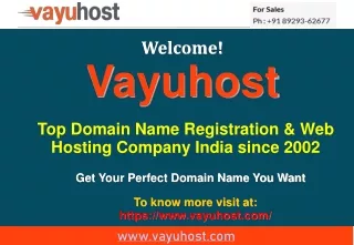 Domain Registration India-Vayuhost