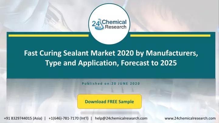 fast curing sealant market 2020 by manufacturers