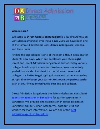 management quota admission Bangalore   agents for admission in Bangalore college admission agents in Bangalore engineeri