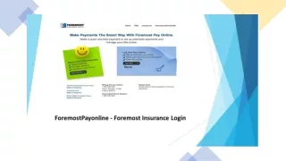 ForemostPayonline - Foremost Insurance Login