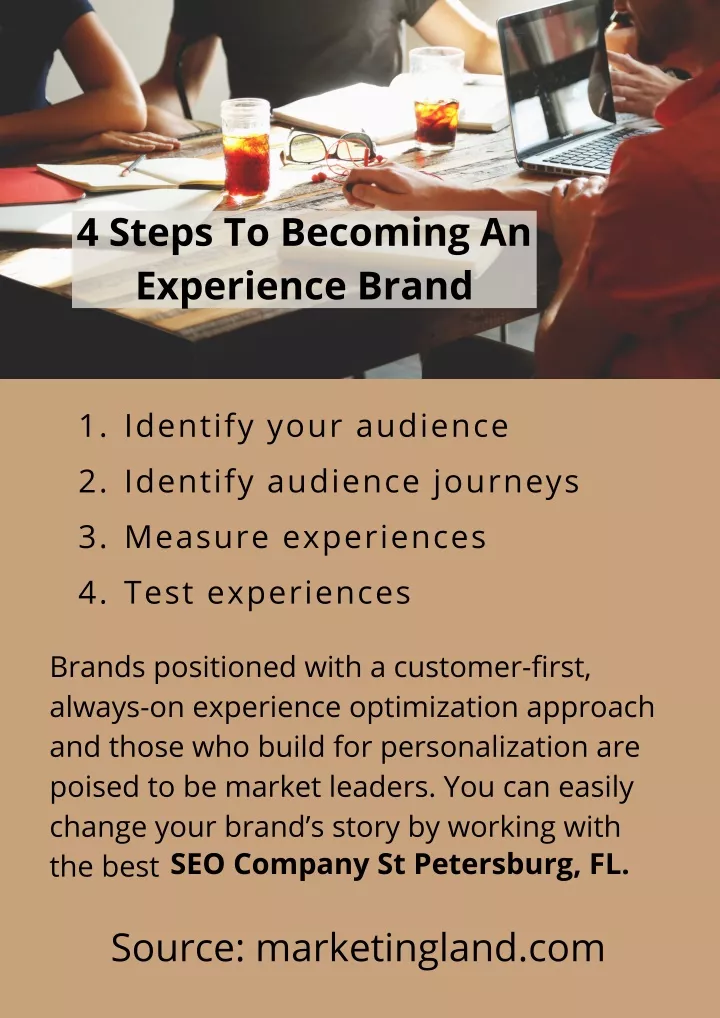 4 steps to becoming an experience brand