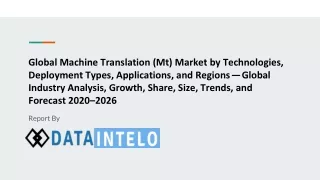 global machine translation mt market
