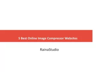 5 Best Online Image Compressor Websites