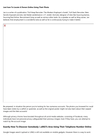 just how to locate a person online using their