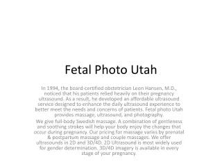 Fetal photos ut