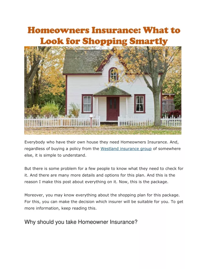 homeowners insurance what to look for shopping