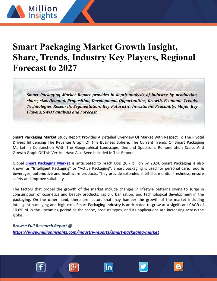 smart packaging market growth insight share