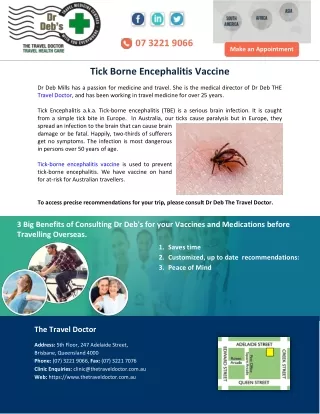 Tick Borne Encephalitis Vaccine